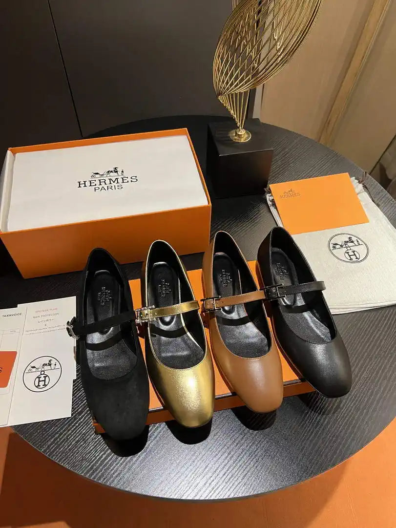 Hermes H242047Zv02350 Women Jane ballet flat H33673