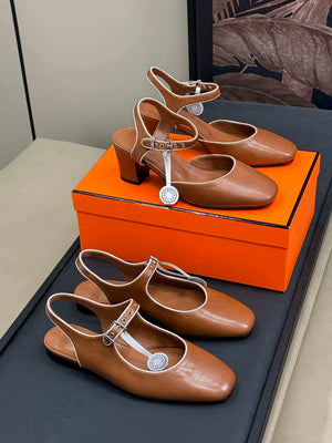 Hermes H251148Zv1W380 Women Kleo slingback H33662 - Euro 35=US 4 / 10 mm - View 1