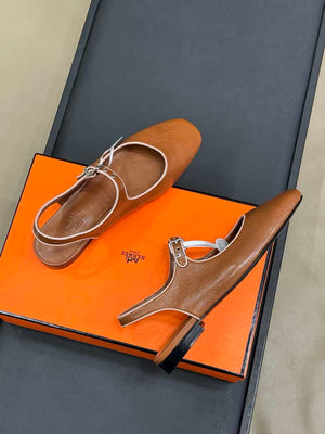 Hermes H251148Zv1W380 Women Kleo slingback H33662 - Euro 35=US 4 / 10 mm - View 6