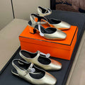 Hermes H251148Zv1W380 Women Kleo slingback H33663 - 10 mm / Euro 35=US 4 - View 1