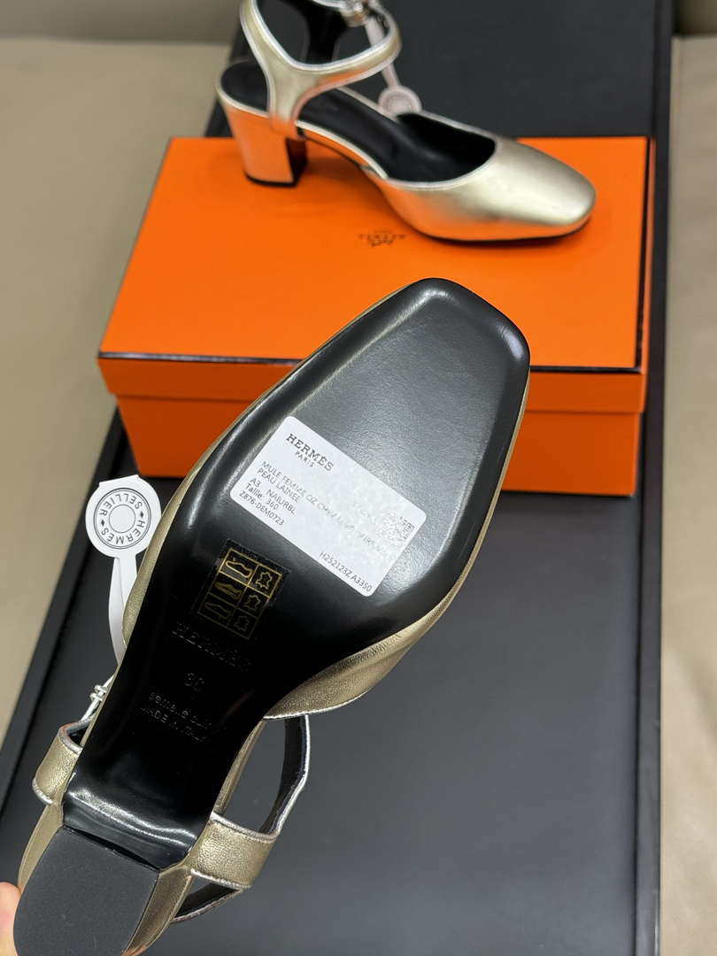 Hermes H251148Zv1W380 Women Kleo slingback H33663