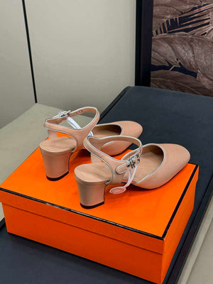 Hermes H251148Zv1W380 Women Kleo slingback H33664 - 10 mm / Euro 35=US 4 - View 4