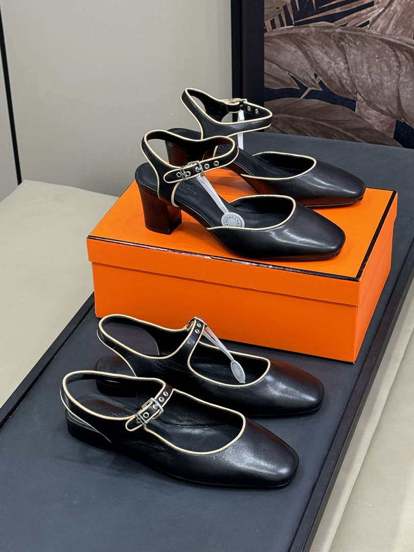 Hermes H251148Zv1W380 Women Kleo slingback H33665