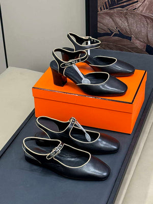 Hermes H251148Zv1W380 Women Kleo slingback H33665 - 10 mm / Euro 35=US 4 - View 1