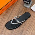 Hermes H261038ZvL1390 Miss sandal Black & Silver - Euro 34=US 3 - View 1