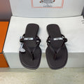 Hermes H261038ZvL1390 Miss sandal Dark Brown