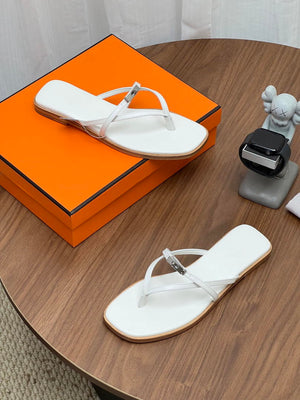 Hermes H261038ZvL1390 Miss sandal White - Euro 34=US 3 - View 8