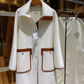 Hermes H2H0129DA0234 Women's Fashion Clothing Coat H33271 - S - View 1