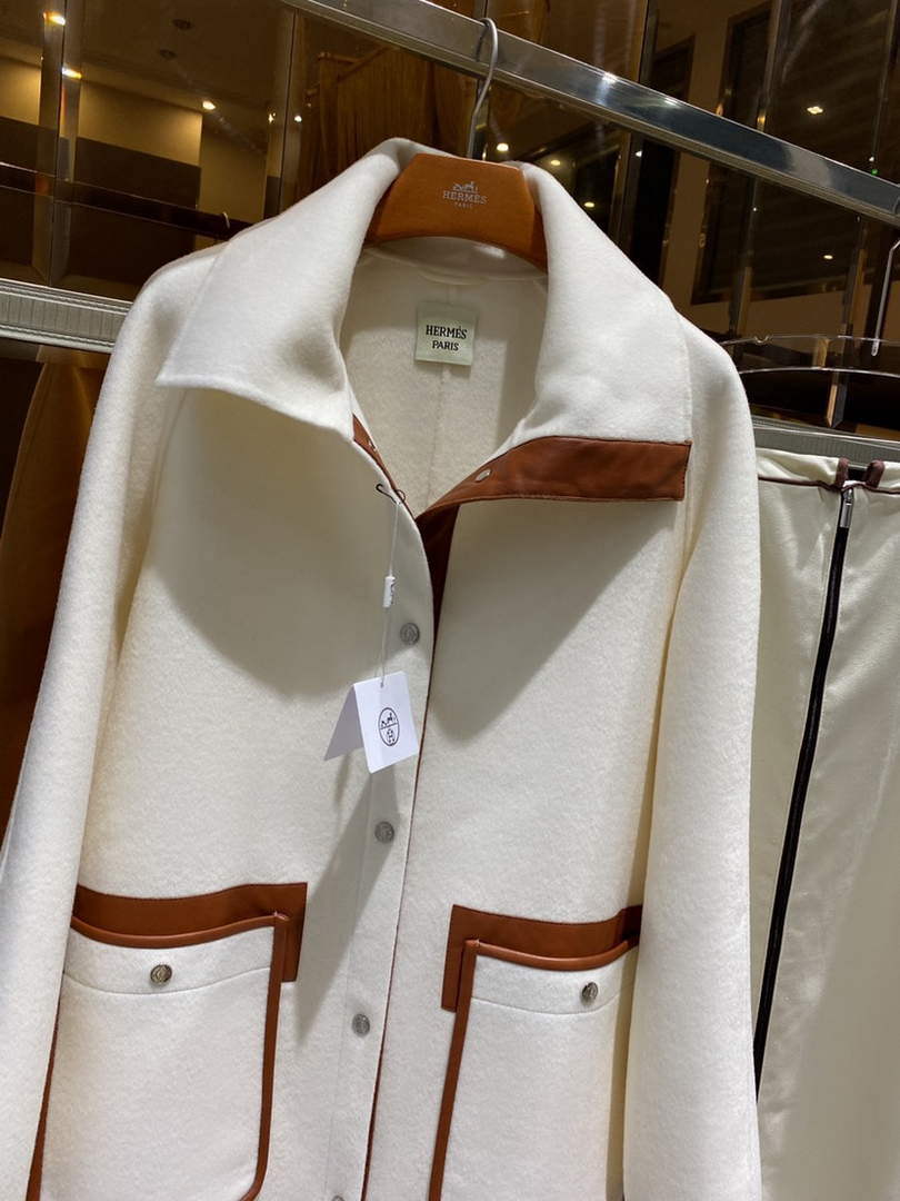 Hermes H2H0129DA0234 Women's Fashion Clothing Coat H33271