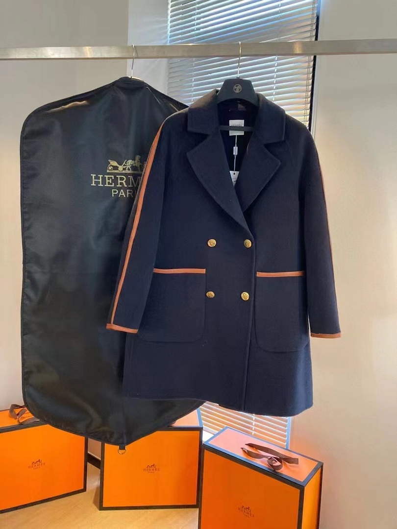 Hermes H2H0129DA0234 Women's Fashion Clothing Coat H33277