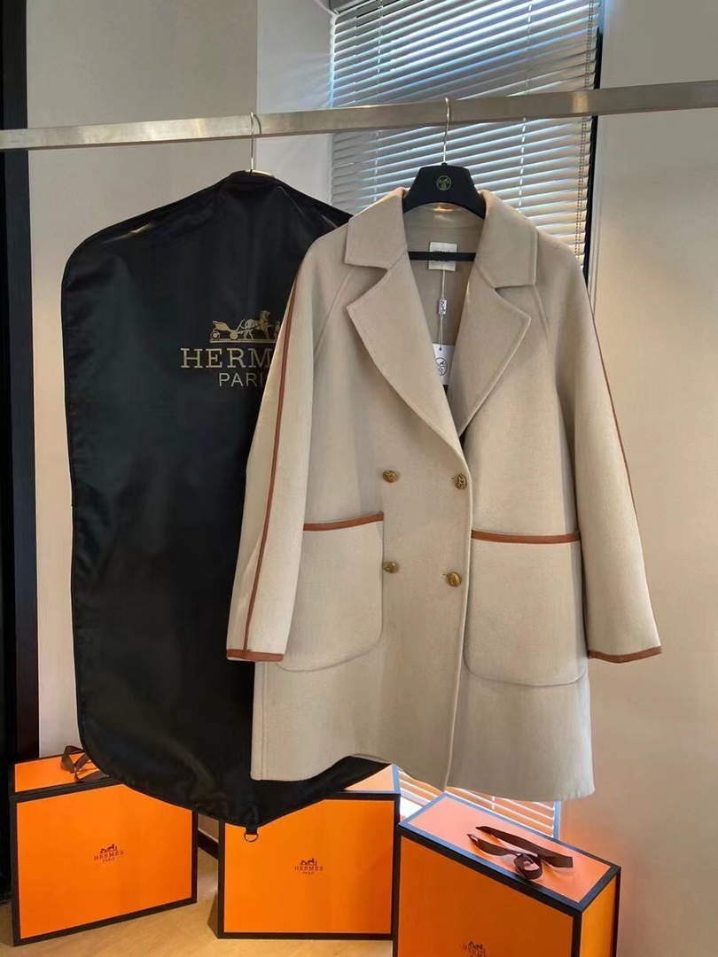 Hermes H2H0129DA0234 Women's Fashion Clothing Coat H33278