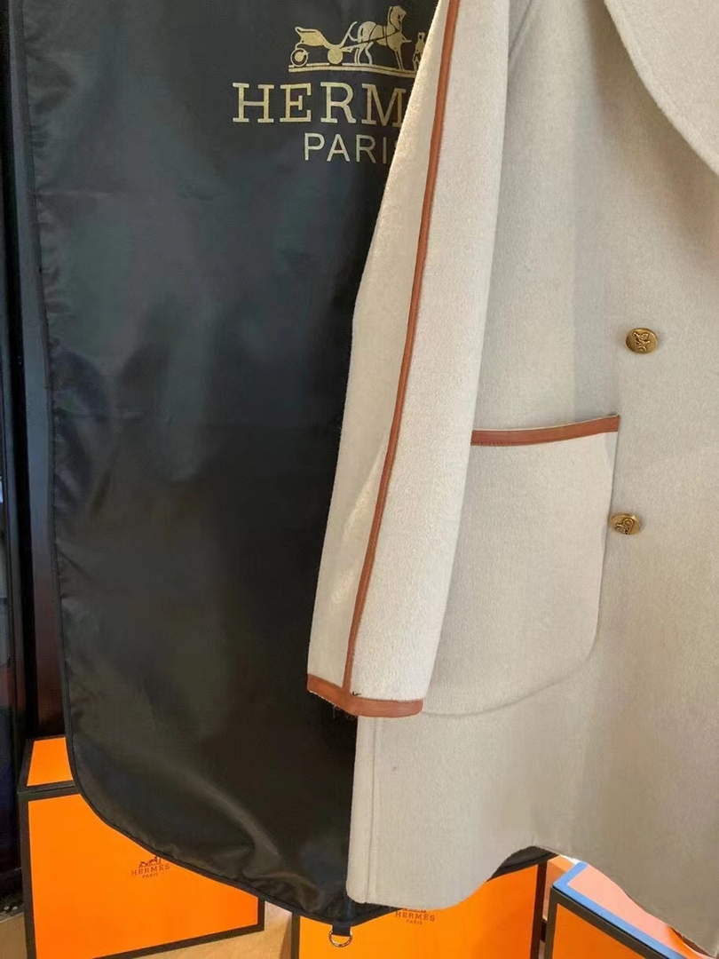 Hermes H2H0129DA0234 Women's Fashion Clothing Coat H33278 - S - View 7
