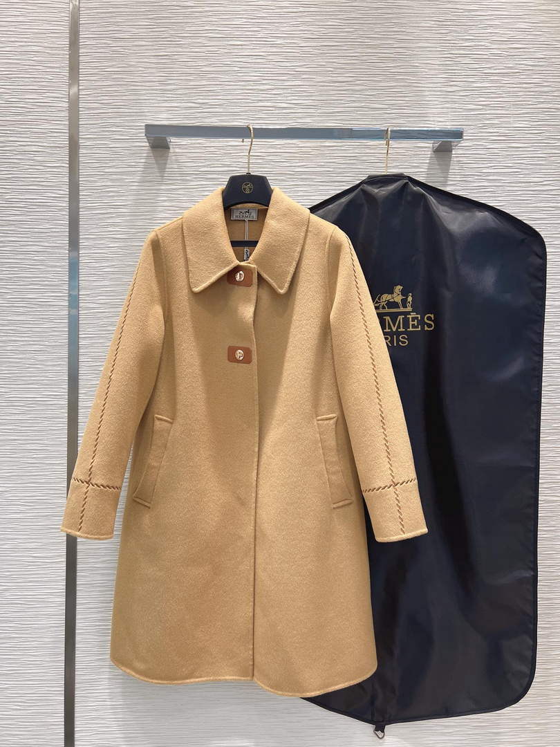 Hermes H2H0129DA0234 Women's Fashion Clothing Coat H33280