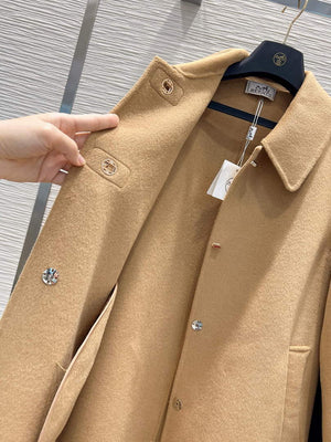 Hermes H2H0129DA0234 Women's Fashion Clothing Coat H33280 - S - View 5