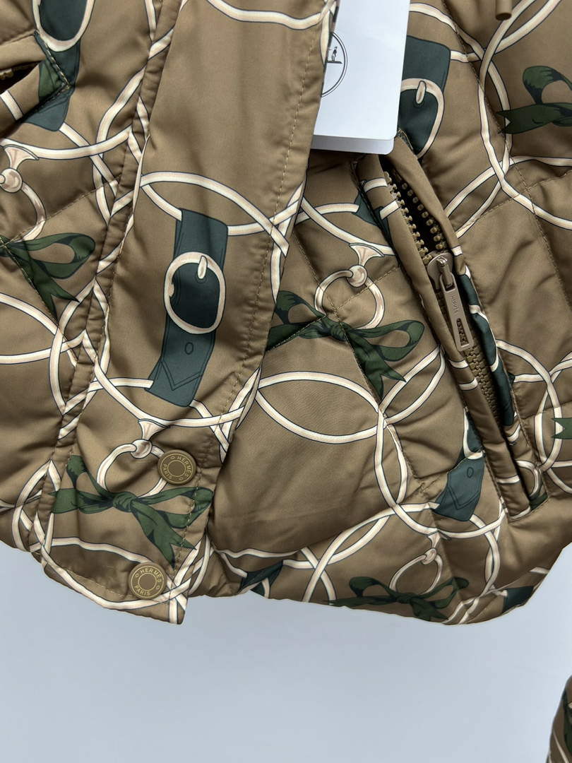 Hermes H2H4604DU02 Women's Fashion Clothing Reversible Puffer Coat H33269