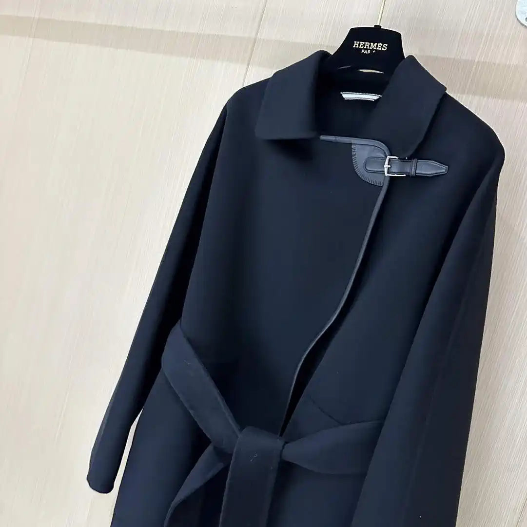 Hermes H4H0104DBMV32 Women Cashmere Coat H33330
