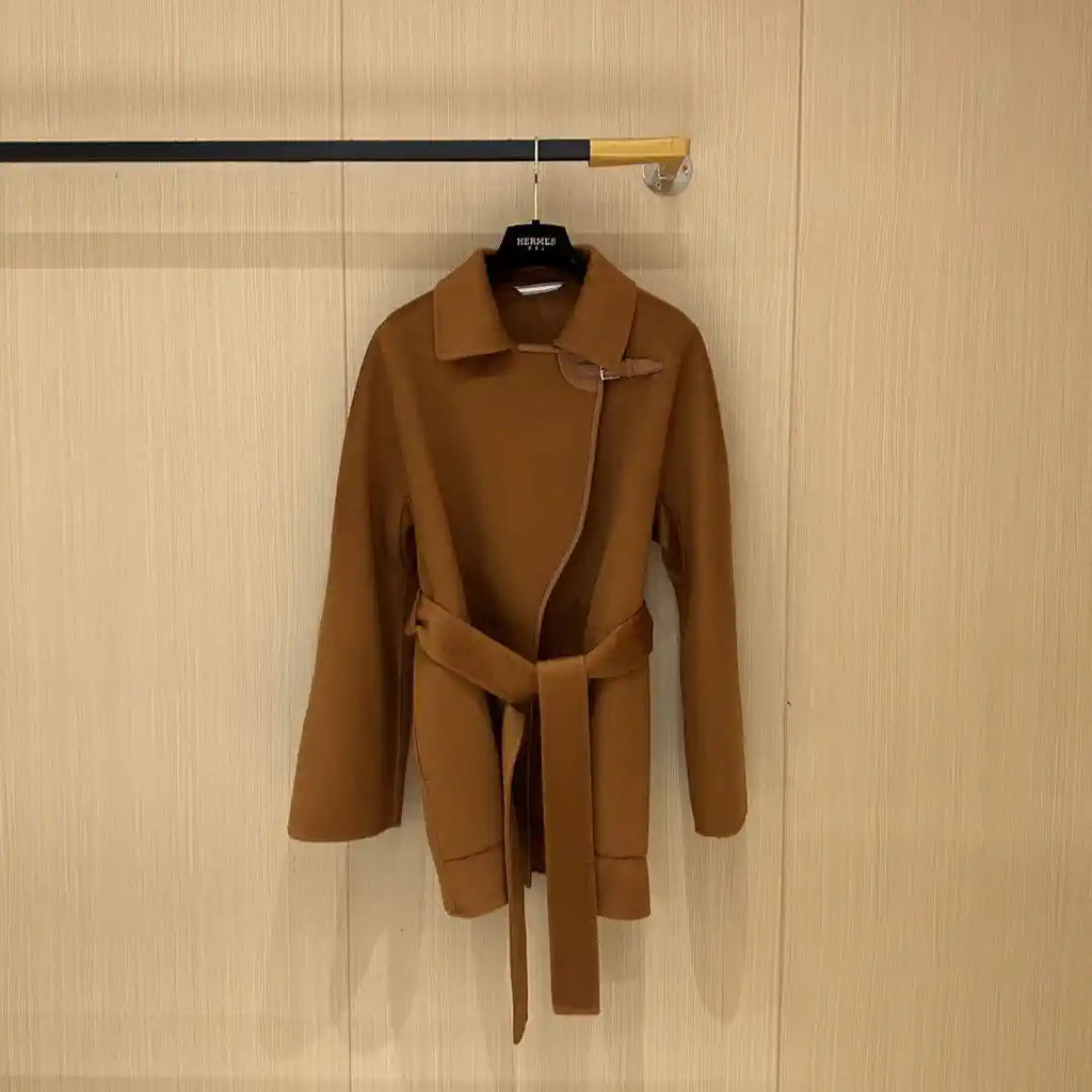 Hermes H4H0104DBMV32 Women Cashmere Coat H33331