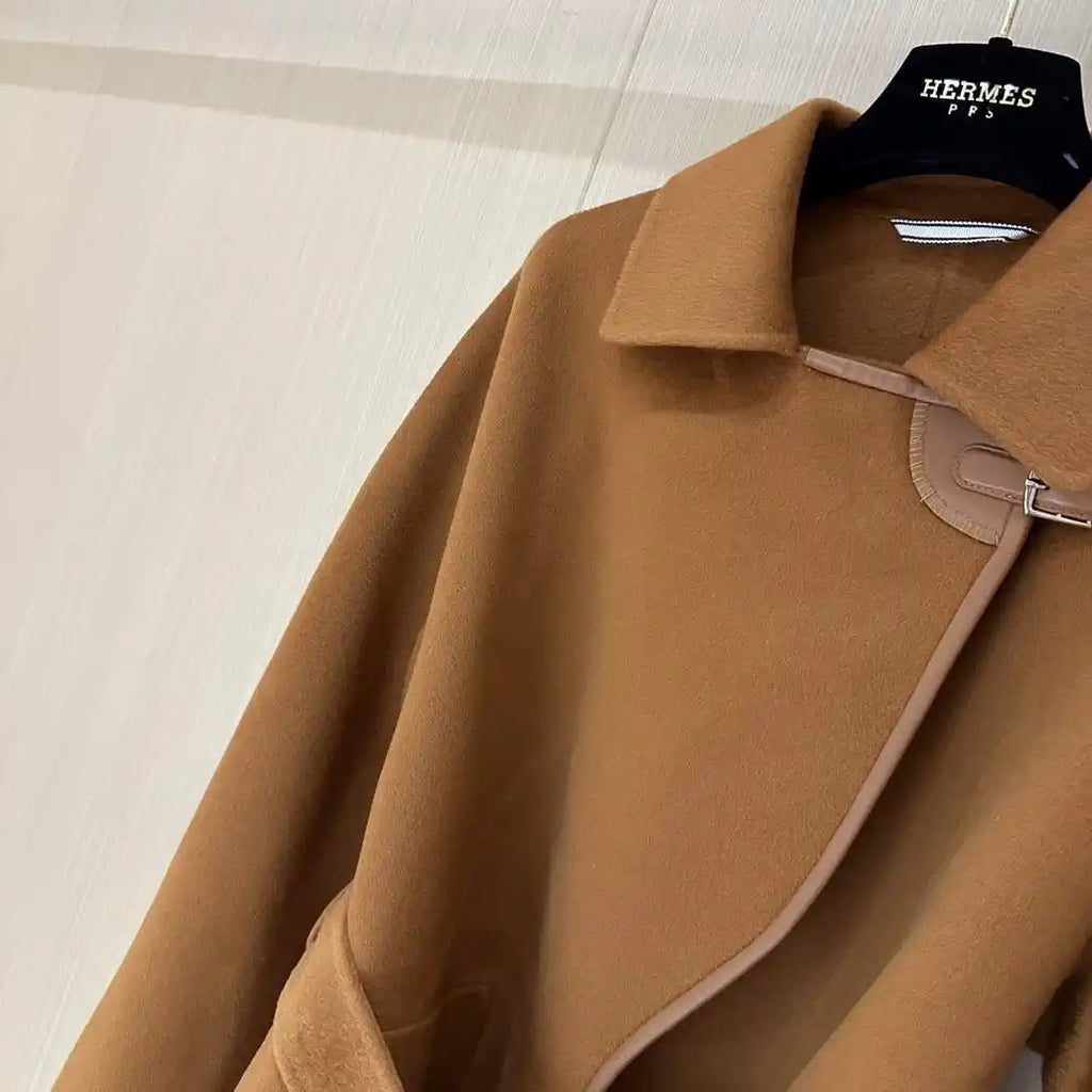 Hermes H4H0104DBMV32 Women Cashmere Coat H33331