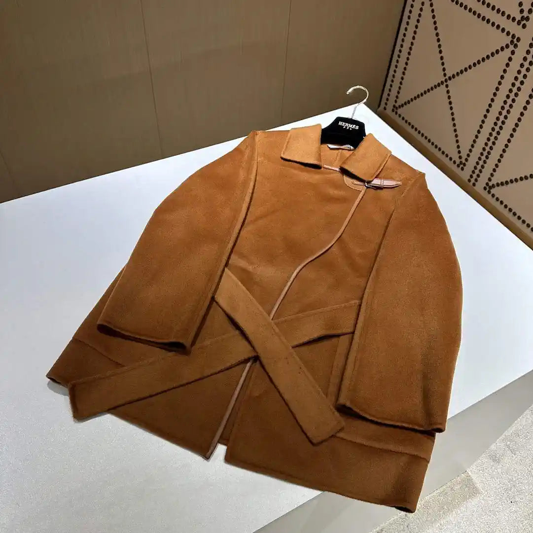 Hermes H4H0104DBMV32 Women Cashmere Coat H33331