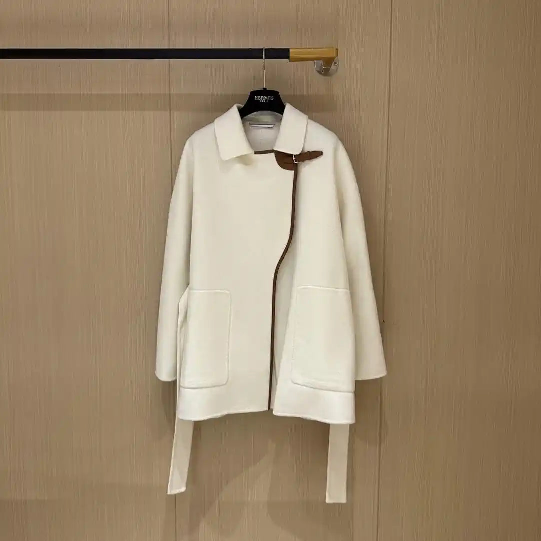 Hermes H4H0104DBMV32 Women Cashmere Coat H33332