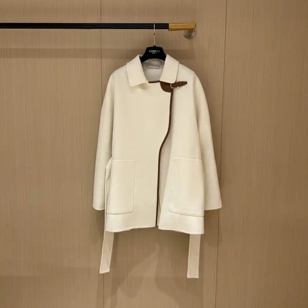 Hermes H4H0104DBMV32 Women Cashmere Coat H33332