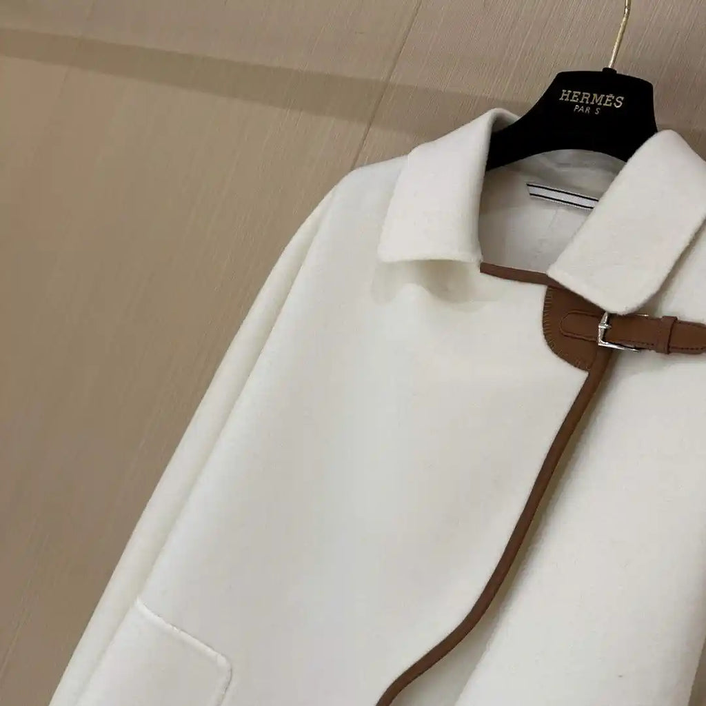 Hermes H4H0104DBMV32 Women Cashmere Coat H33332