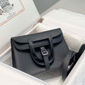 Hermes halzan 25 clemence stamp B Black Silver H98801 - Default Title - View 1