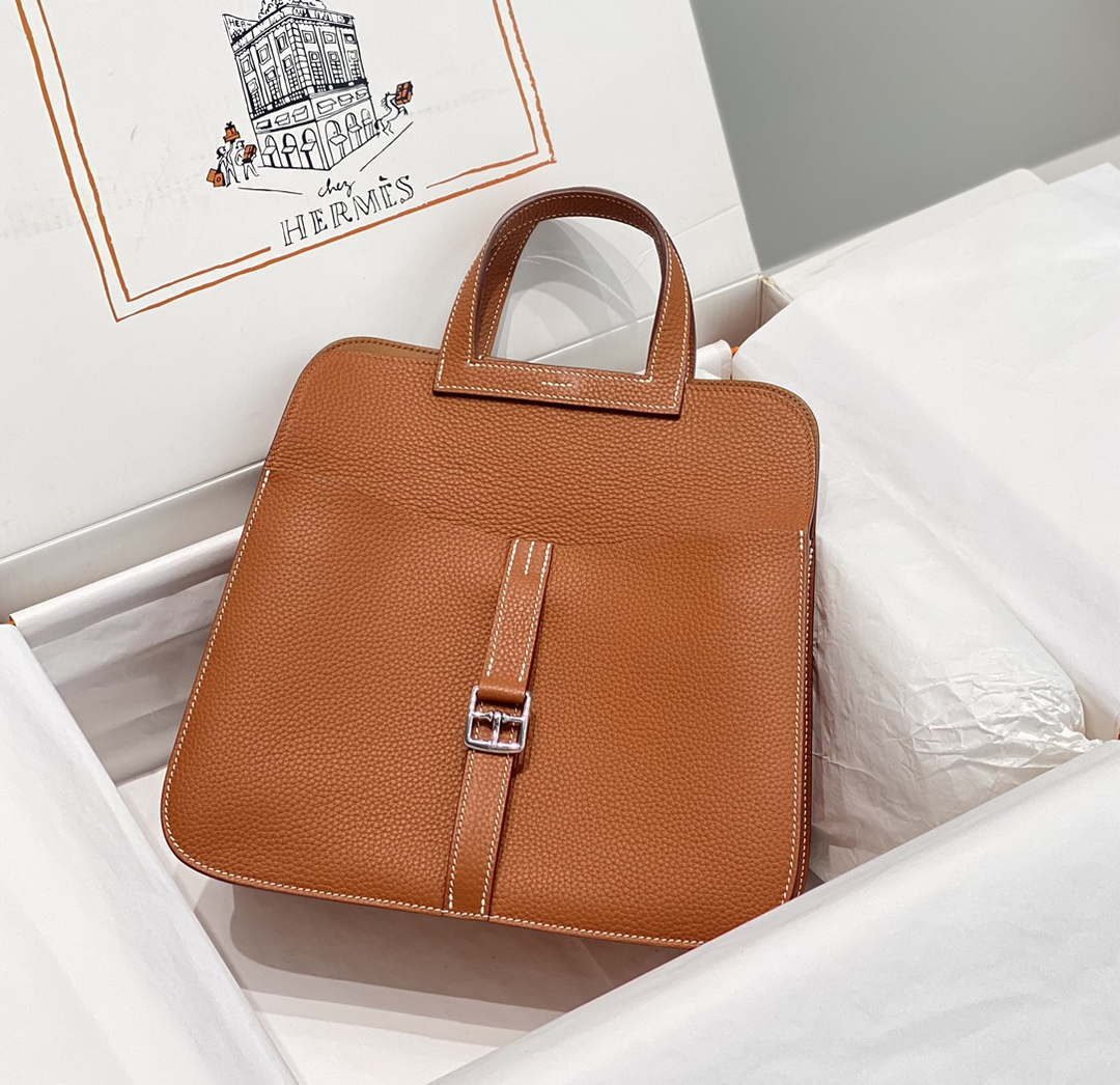 Hermes halzan 25 clemence stamp B Silver H98802 - Default Title - View 3