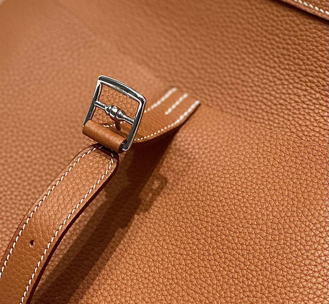 Hermes halzan 25 clemence stamp B Silver H98802 - Default Title - View 8
