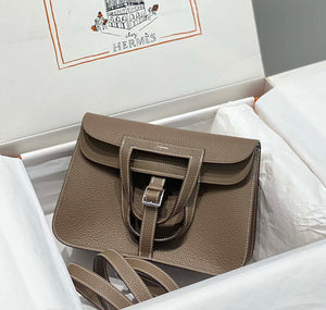 Hermes halzan 25 clemence stamp B Silver H98803 - Default Title - View 1
