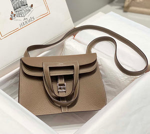 Hermes halzan 25 clemence stamp B Silver H98803 - Default Title - View 5