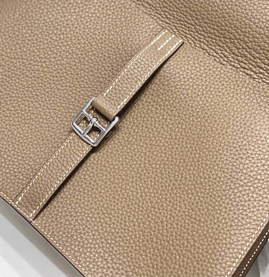 Hermes halzan 25 clemence stamp B Silver H98803 - Default Title - View 7