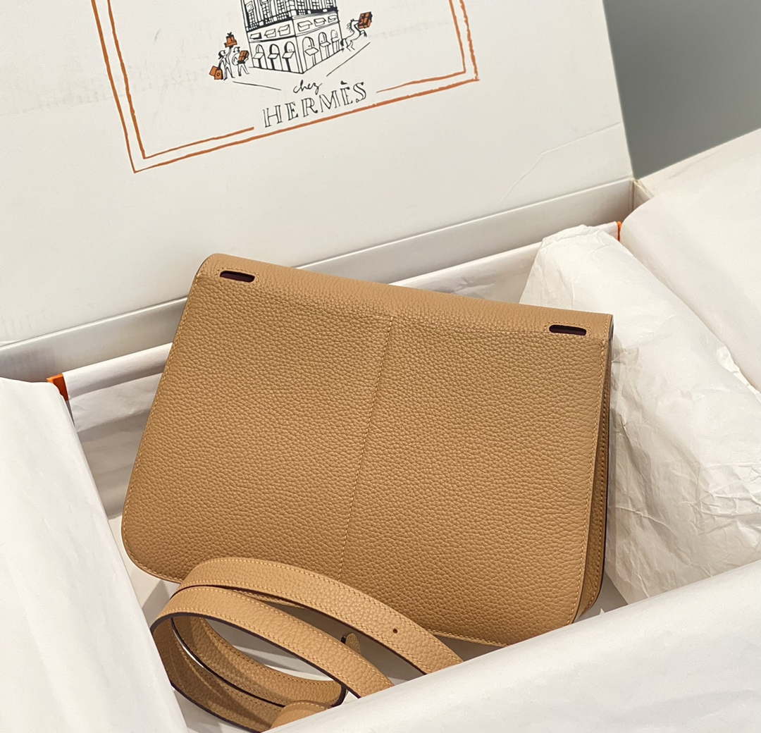 Hermes halzan 25 clemence stamp B Silver H98804 - Default Title - View 2