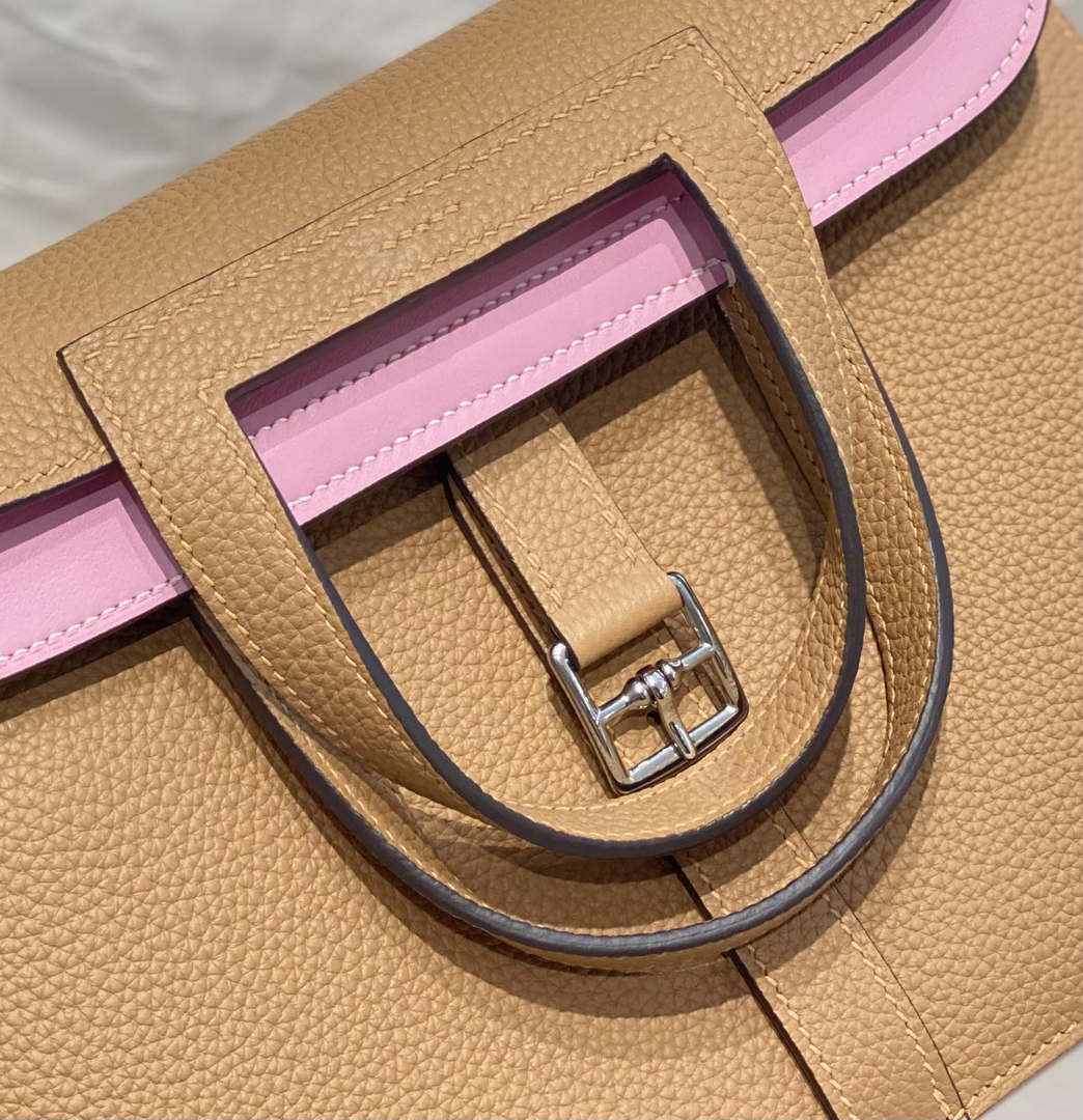Hermes halzan 25 clemence stamp B Silver H98804 - Default Title - View 6