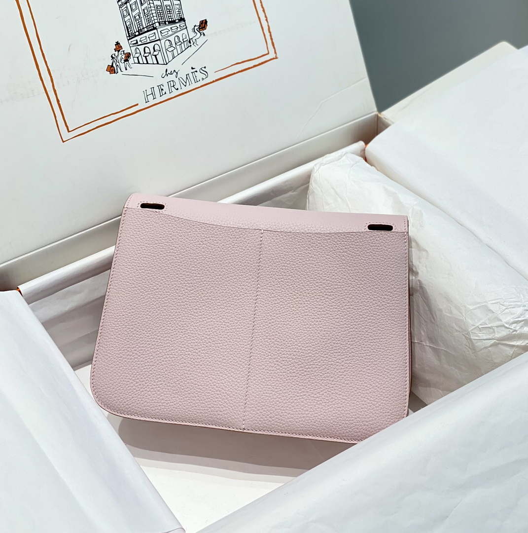 Hermes halzan 25 clemence stamp B Silver H98805 - Default Title - View 2