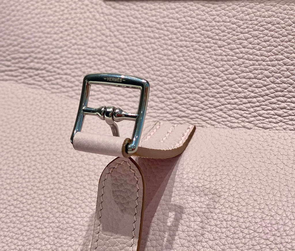 Hermes halzan 25 clemence stamp B Silver H98805