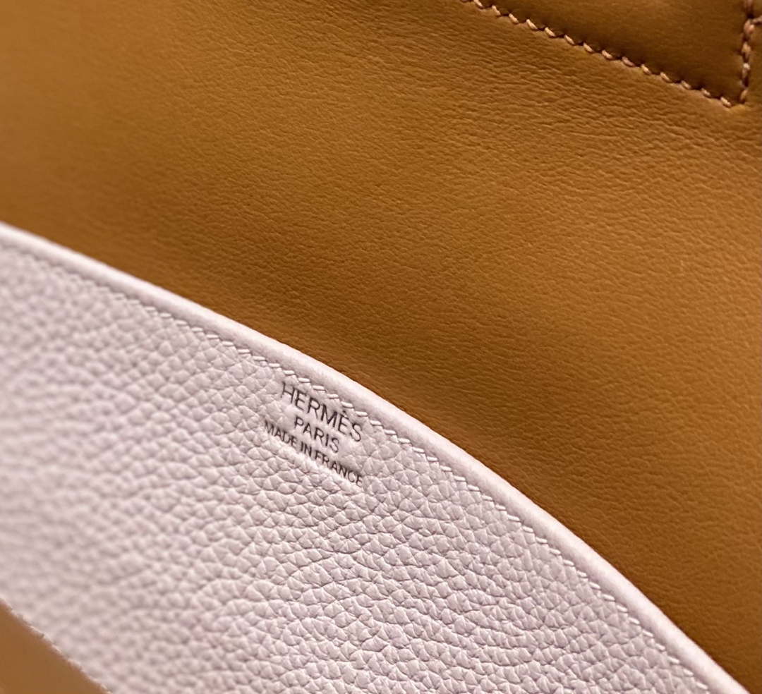 Hermes halzan 25 clemence stamp B Silver H98805 - Default Title - View 7