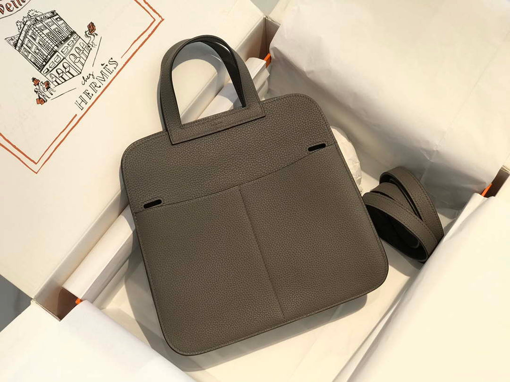 Hermes halzan clemence stamp B Gold H98809