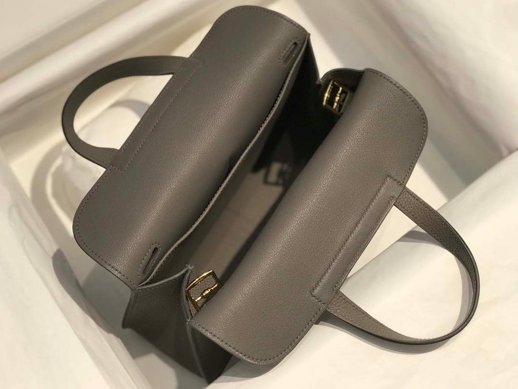 Hermes halzan clemence stamp B Gold H98809