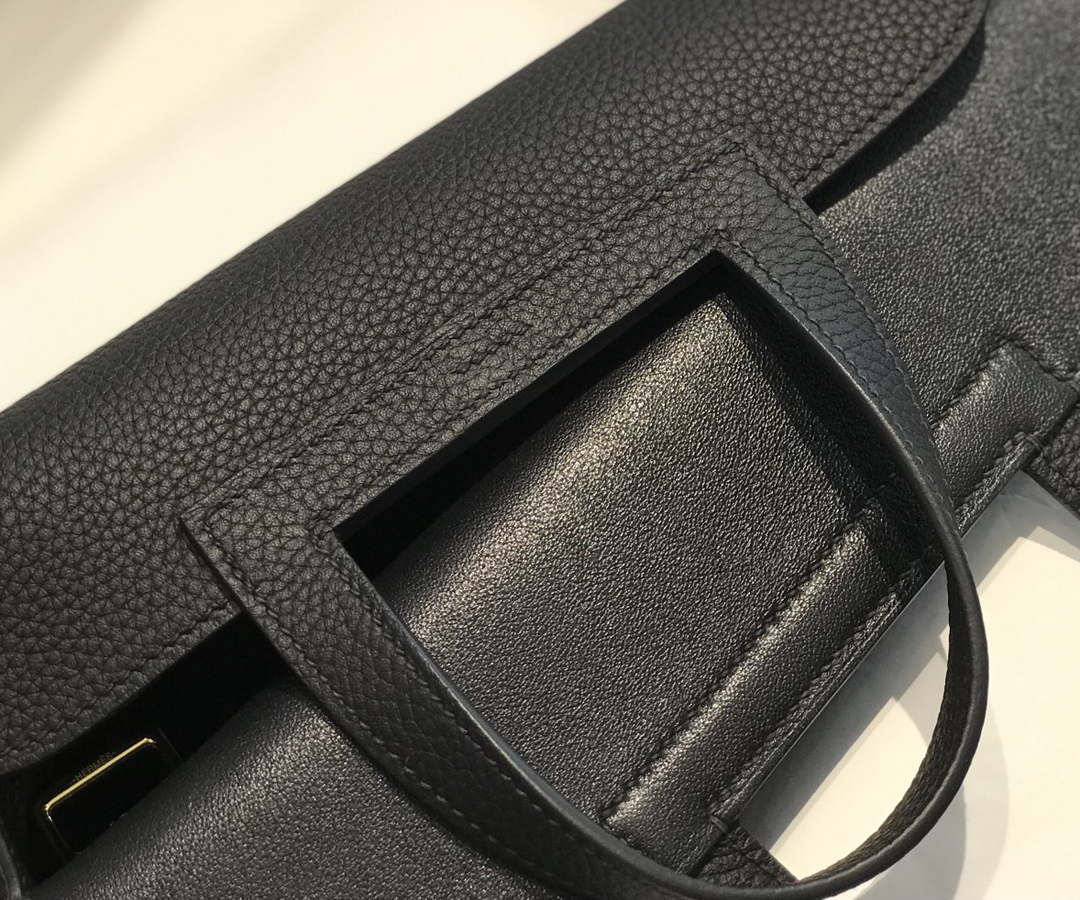 Hermes halzan clemence stamp B Gold H98810 - 22 cm - View 5
