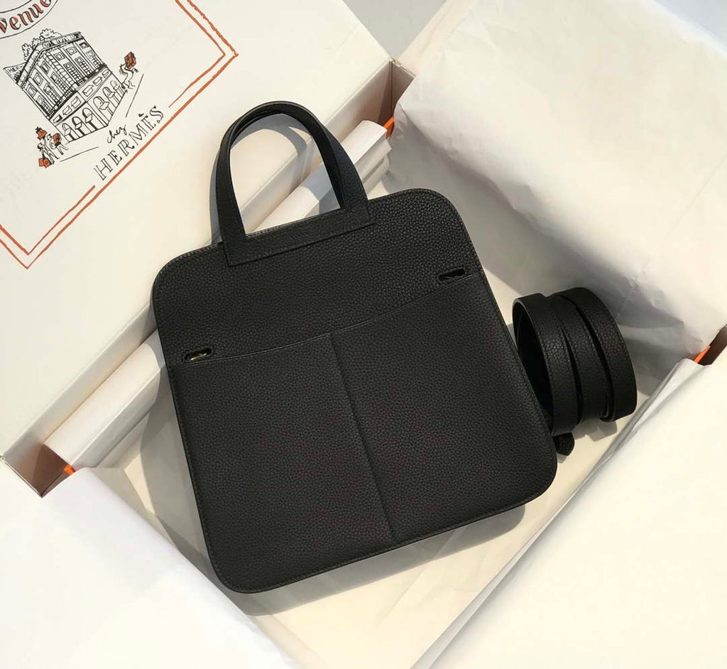 Hermes halzan clemence stamp B Gold H98810