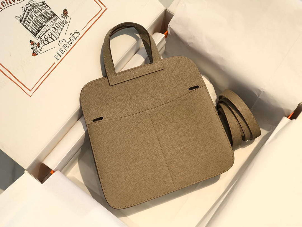 Hermes halzan clemence stamp B Gold H98811
