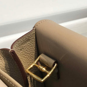 Hermes halzan clemence stamp B Gold H98811 - 22 cm - View 6