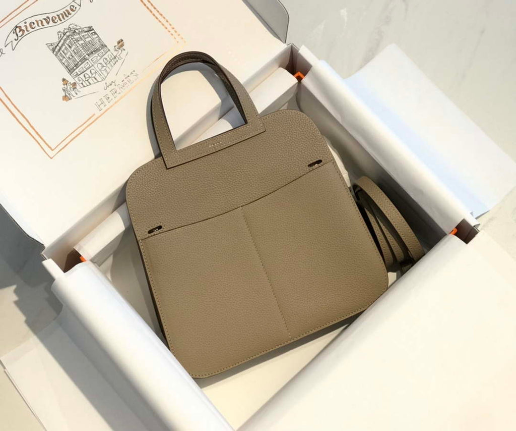 Hermes halzan clemence stamp B Gold H98811