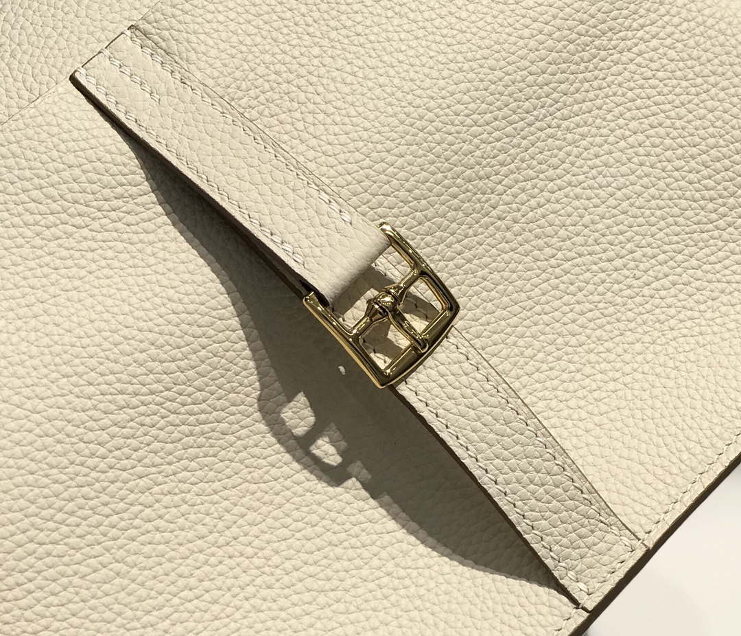 Hermes halzan clemence stamp B Gold H98812 - 22 cm - View 4