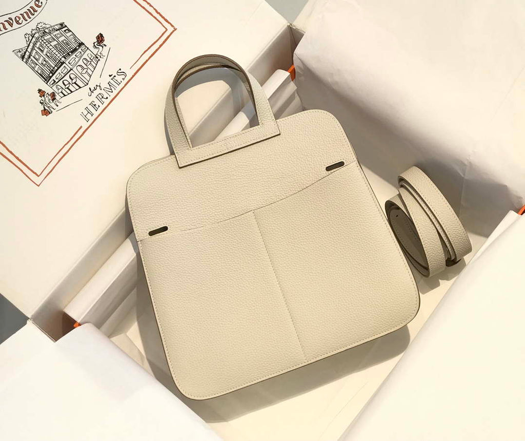 Hermes halzan clemence stamp B Gold H98812