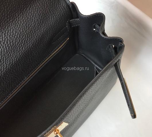 Hermes Kelly Danse 20318 Designer Tote Shoulder Strap Bag 28 32cm Black - luxibagsmall