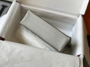 Hermes Kelly Danse  22cm Leather Bag 20360 Gray - luxibagsmall
