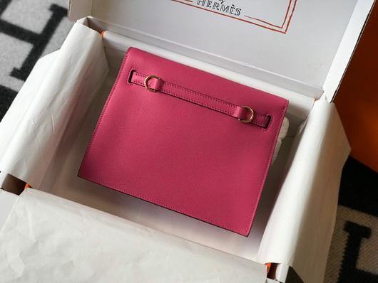 Hermes Kelly Danse  22cm Leather Bag 20351 Plum - luxibagsmall