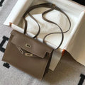 Hermes Kelly Danse  22cm Leather Bag 20352 Brown - luxibagsmall